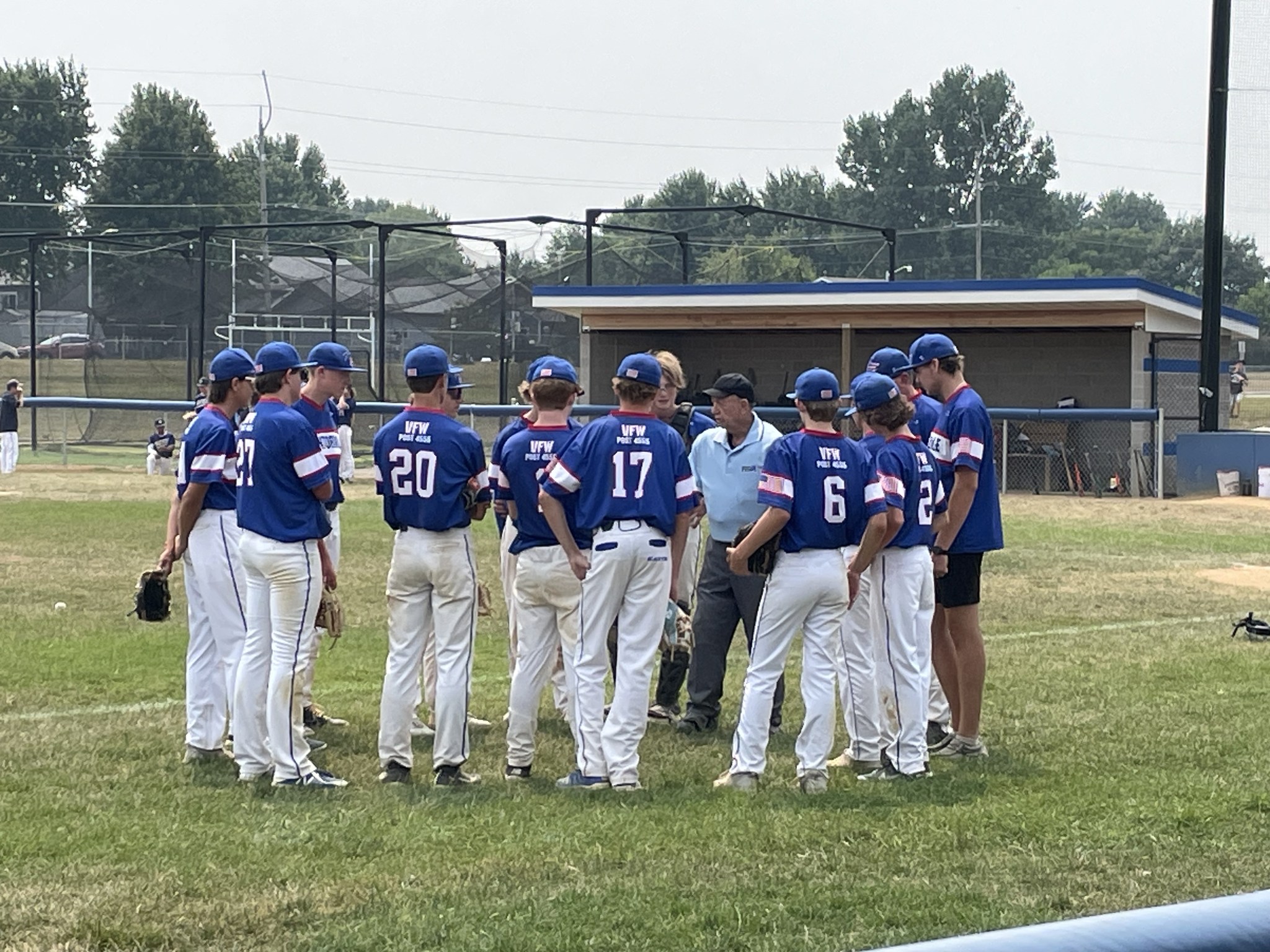 RAOA officials meeting before a game